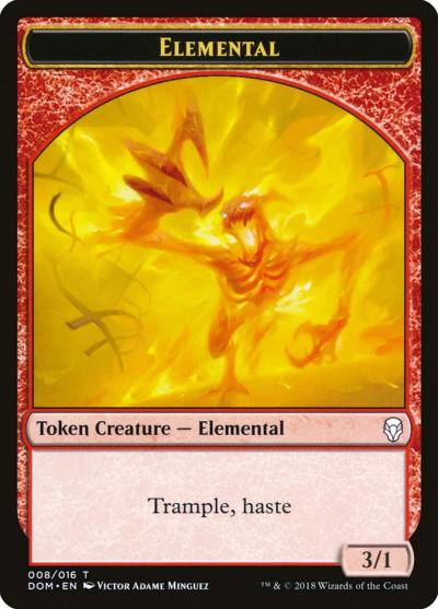 Elemental TDOM-8 Dominaria Tokens Magic card