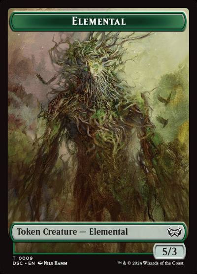 Elemental TDSC-9 Duskmourn Commander Tokens Magic card