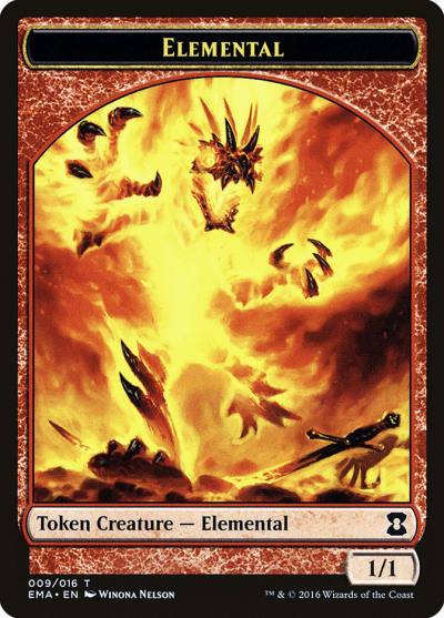 Elemental TEMA-9 Eternal Masters Tokens Magic card