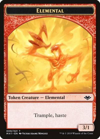 Elemental TMH1-9 Modern Horizons Tokens Magic card