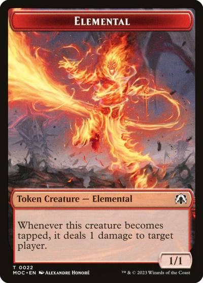 Elemental TMOC-22 March of the Machine Commander Tokens Magic card