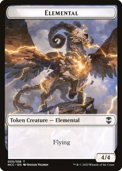 Elemental TNCC-5 New Capenna Commander Tokens Magic card