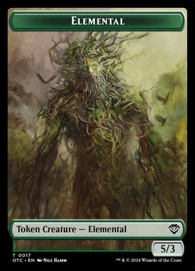 Elemental TOTC-17 Outlaws of Thunder Junction Commander Tokens Magic card