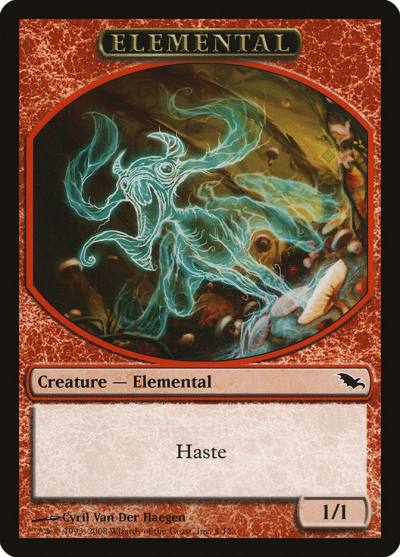 Elemental TSHM-4 Shadowmoor Tokens Magic card