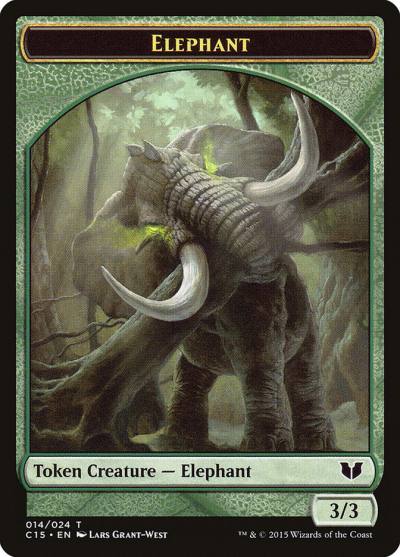 Elephant TC15-14 Commander 2015 Tokens Magic card