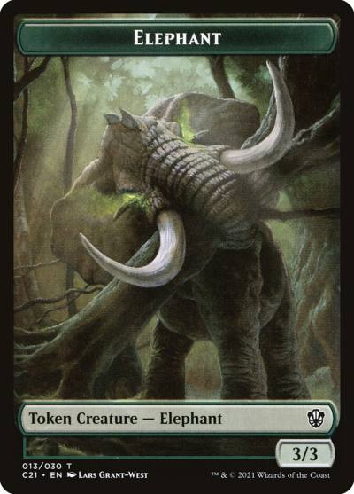 Elephant TC21-13 Commander 2021 Tokens Magic card