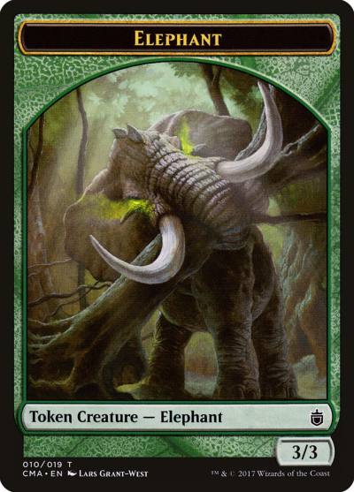 Elephant TCMA-10 Commander Anthology Tokens Magic card