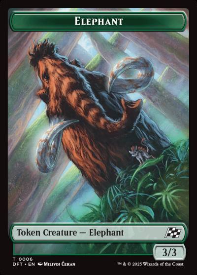 Elephant TDFT-6 Aetherdrift Tokens Magic card