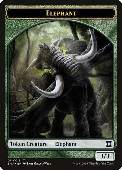 Elephant TEMA-11 Eternal Masters Tokens Magic card