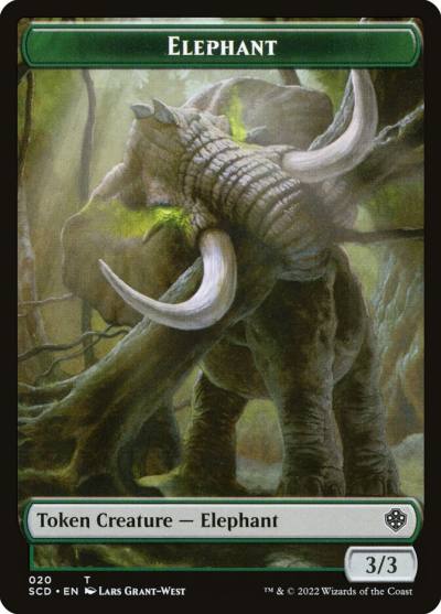 Elephant TSCD-20 Starter Commander Deck Tokens Magic card