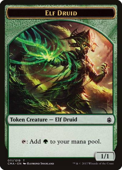 Elf Druid TCMA-11 Commander Anthology Tokens Magic card