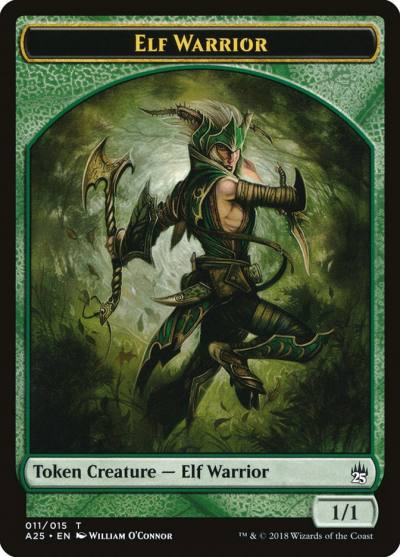 Elf Warrior TA25-11 Masters 25 Tokens Magic card