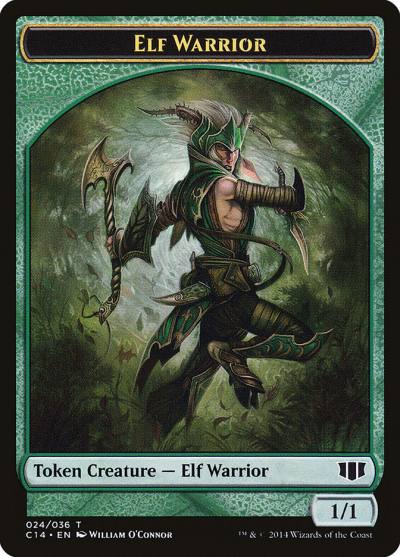 Elf Warrior TC14-24 Commander 2014 Tokens Magic card