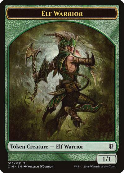 Elf Warrior TC16-15 Commander 2016 Tokens Magic card