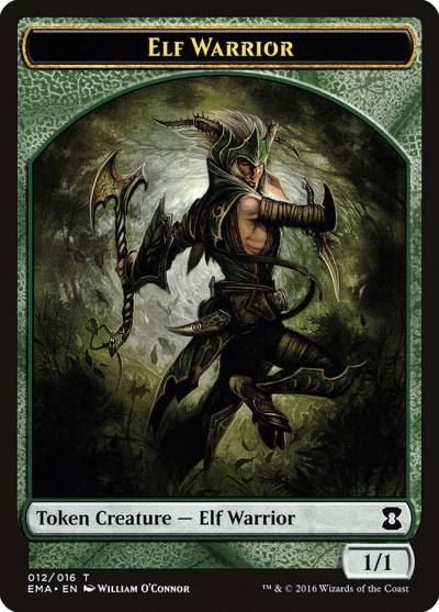 Elf Warrior TEMA-12 Eternal Masters Tokens Magic card
