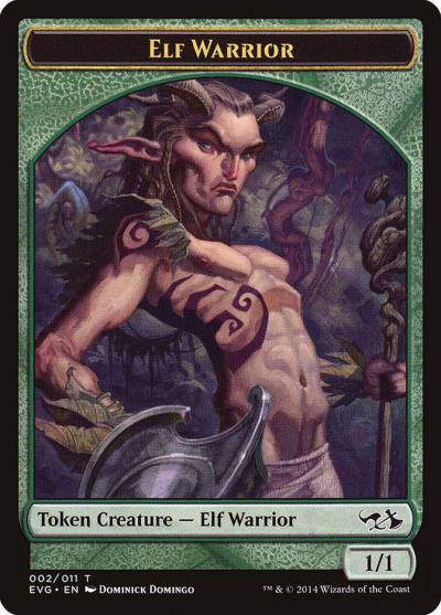 Elf Warrior TEVG-2 Duel Decks Anthology: Elves vs. Goblins Tokens Magic card
