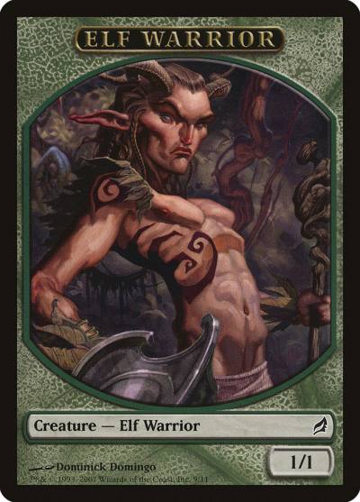 Elf Warrior TLRW-9 Lorwyn Tokens Magic card