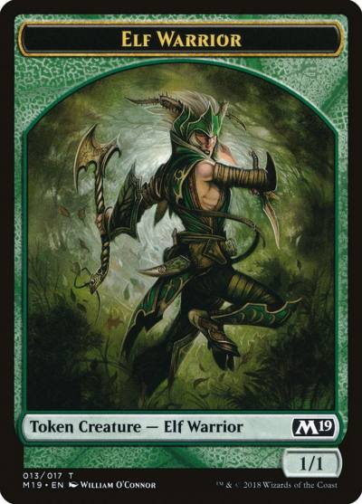 Elf Warrior TM19-13 Core Set 2019 Tokens Magic card