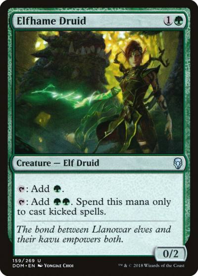 Elfhame Druid DOM-159 Dominaria Magic card