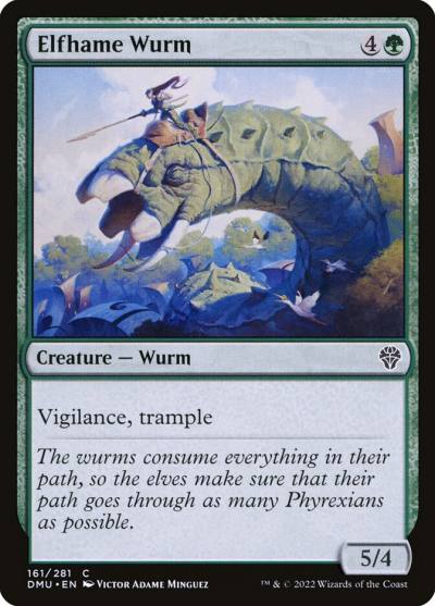 Elfhame Wurm 161 Dominaria United Magic card