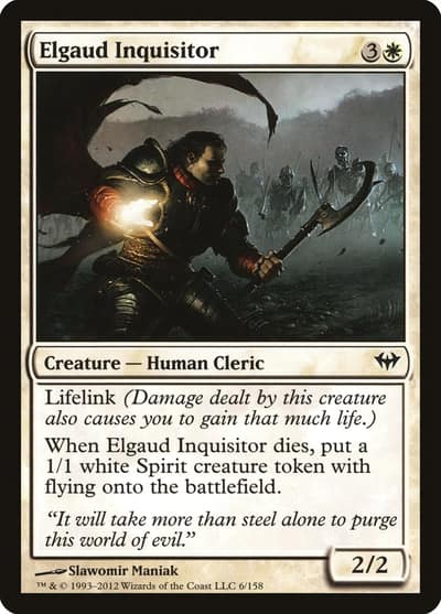 Elgaud Inquisitor 6 Dark Ascension Magic card