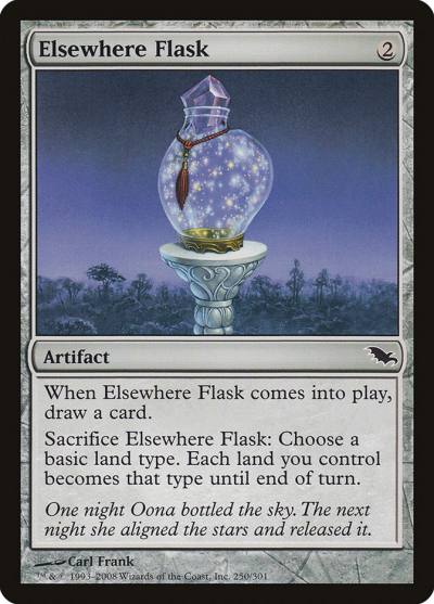 Elsewhere Flask SHM-250 Shadowmoor Magic card