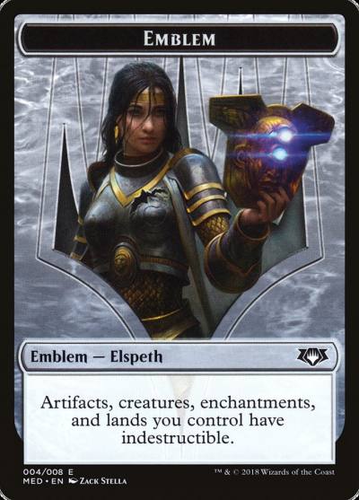 Elspeth, Knight-Errant Emblem TMED-G4 Mythic Edition Tokens Magic card