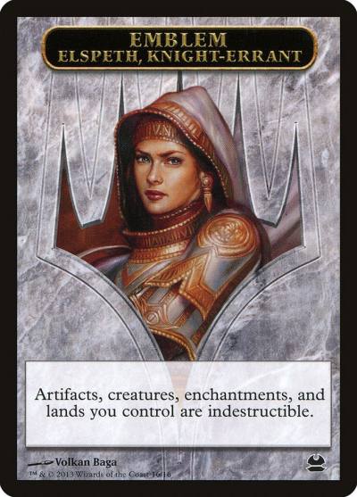 Elspeth, Knight-Errant Emblem TMMA-16 Modern Masters Tokens Magic card