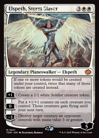 Elspeth, Storm Slayer PTDM-11P Tarkir: Dragonstorm Promos Magic card