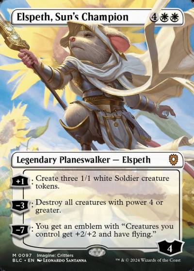 Elspeth, Sun's Champion BLC-97 Bloomburrow Commander Magic card