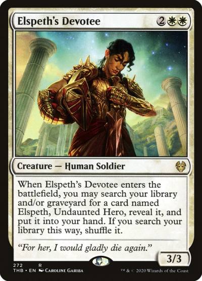 Elspeth's Devotee 272 Theros Beyond Death Magic card