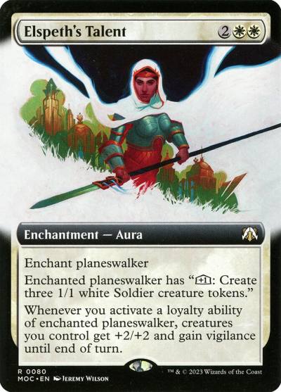 Elspeth's Talent MOC-80 March of the Machine Commander Magic card