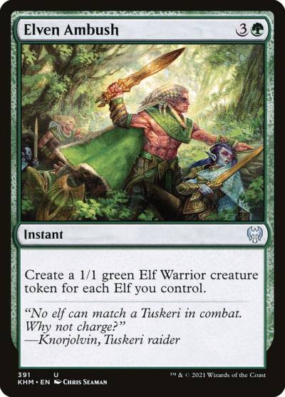 Elven Ambush KHM-391 Kaldheim Magic card