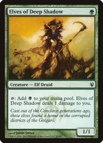 Elves of Deep Shadow DDJ-47 Duel Decks: Izzet vs. Golgari Magic card