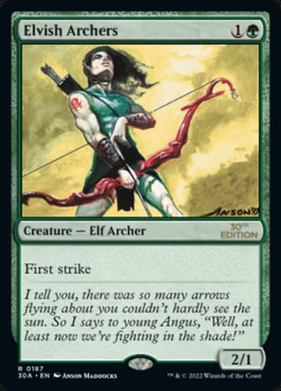 Elvish Archers 30A-187 30th Anniversary Edition Magic card