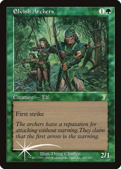 Elvish Archers 7ED-239STAR Seventh Edition Magic card