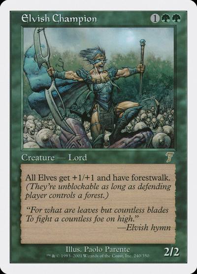 Elvish Champion 7ED-240 Seventh Edition Magic card