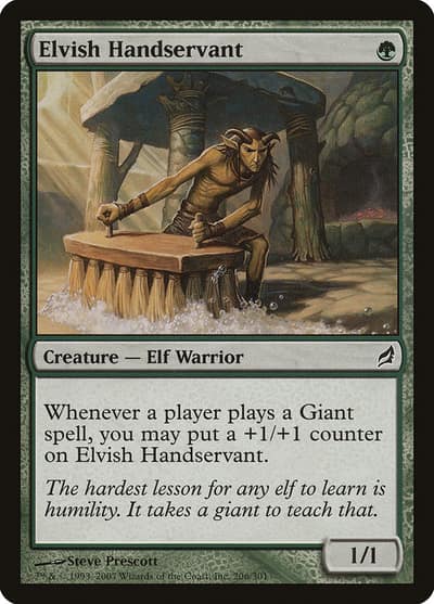Elvish Handservant 206 Lorwyn Magic card