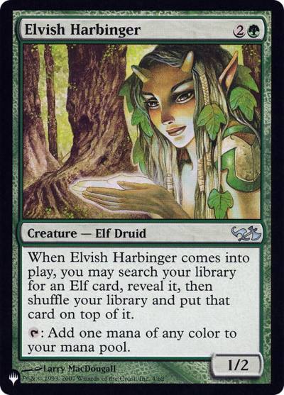 Elvish Harbinger PLST-EVG-4 The List Magic card
