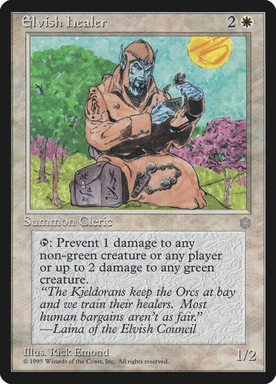 Elvish Healer ICE-22 Ice Age Magic card