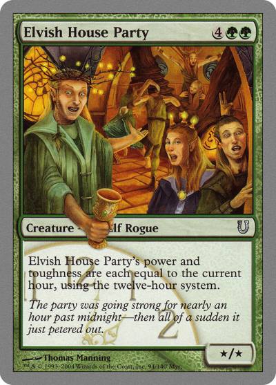 Elvish House Party UNH-94 Unhinged Magic card