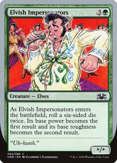Elvish Impersonators UND-62 Unsanctioned Magic card