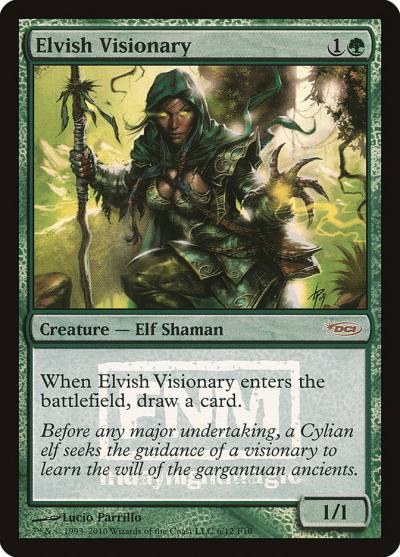 Elvish Visionary F10-6 Friday Night Magic 2010 Magic card