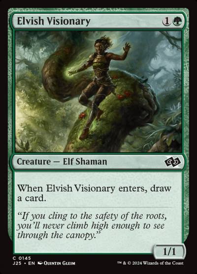 Elvish Visionary J25-145 Foundations Jumpstart Magic card