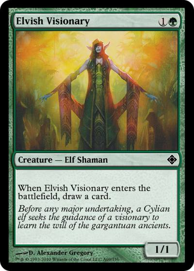 Elvish Visionary TD0-A69 Magic Online Theme Decks Magic card