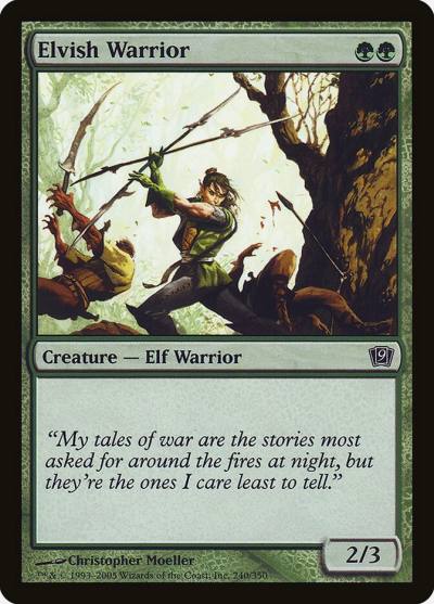 Elvish Warrior 9ED-240STAR Ninth Edition Magic card