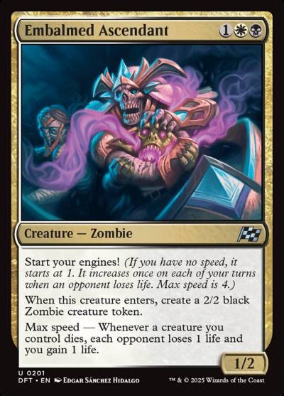 Embalmed Ascendant DFT-201 Aetherdrift Magic card
