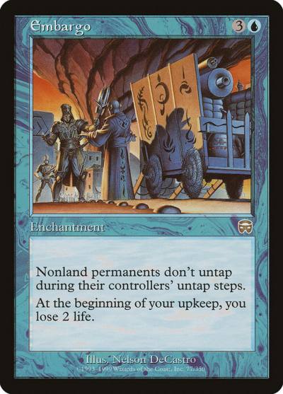 Embargo MMQ-77 Mercadian Masques Magic card