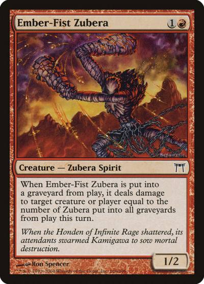 Ember-Fist Zubera 166 Champions of Kamigawa Magic card