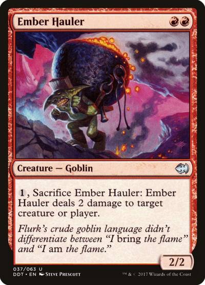 Ember Hauler DDT-37 Duel Decks: Merfolk vs. Goblins Magic card